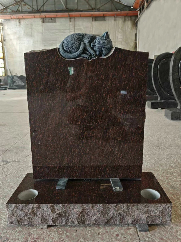 Sleeping Cat Headstone